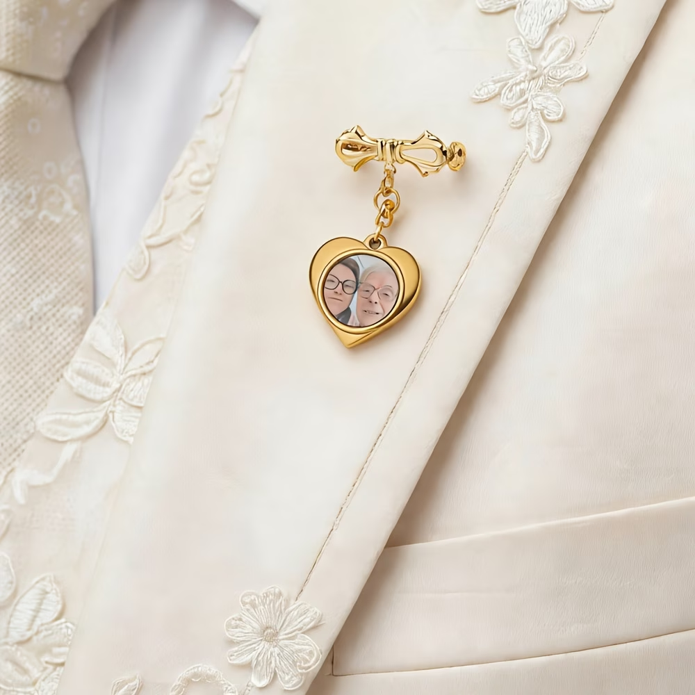 Custom Photo Brooch For Women  - огляд і ціна Men'S Grooming For Wedding