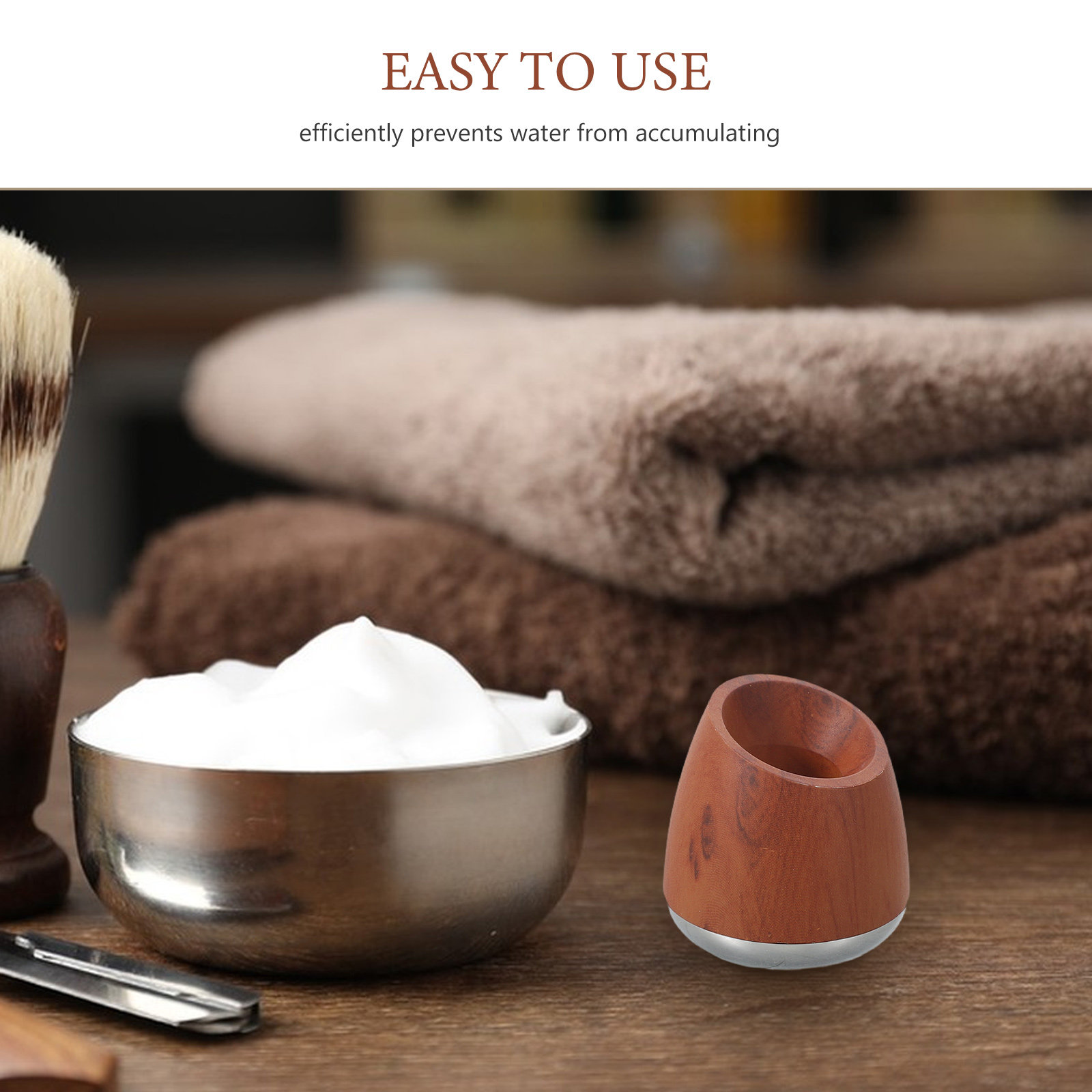 Two-Tone Metal Shaving Holder  - огляд і ціна Men'S Grooming Brush