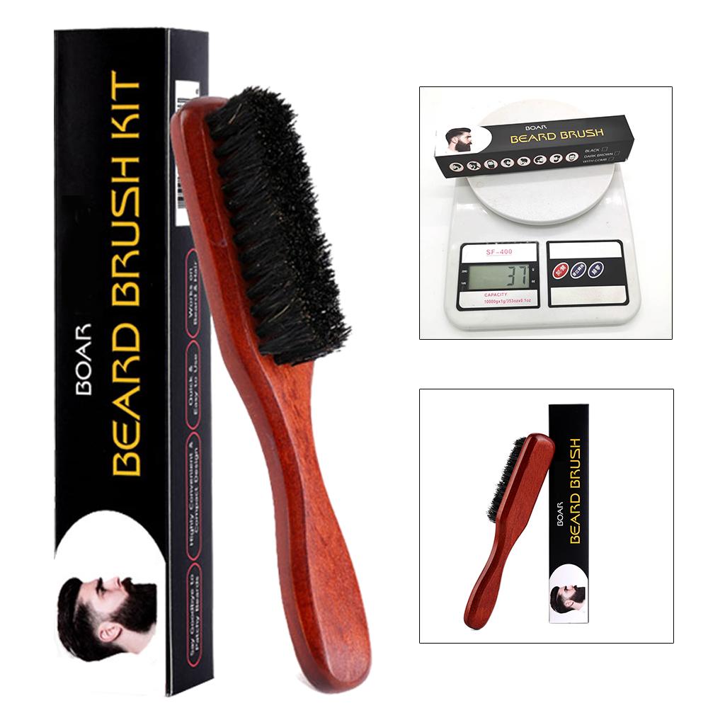 Wooden Beard Brush Long Handle - огляд і ціна Men'S Grooming Brush