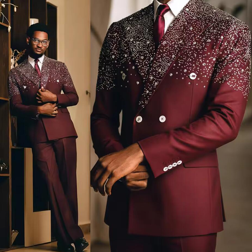 Exclusive Beading Crystals Sui - огляд і ціна Men Grooming Outfit
