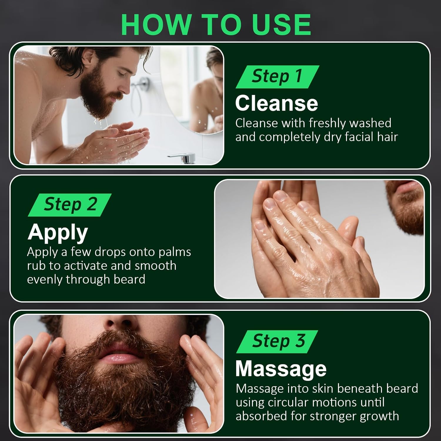 30ml Beard Growth Oil Serum Fo - огляд і ціна Men'S Grooming Oil